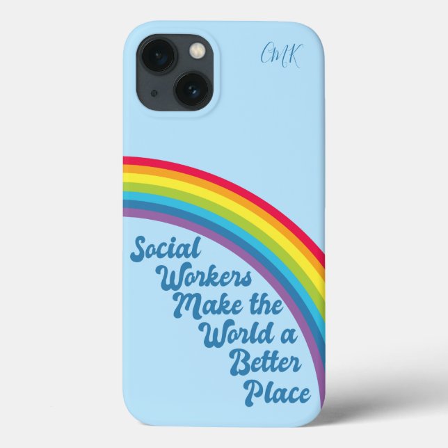 Soziale Arbeit Inspiration Zitat Rainbow Niedlich  Case-Mate iPhone Hülle (Rückseite)