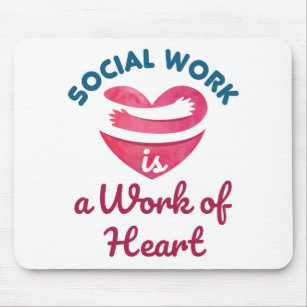 Soziale Arbeit ist ein Werk von Herzsozialarbeiter Mousepad