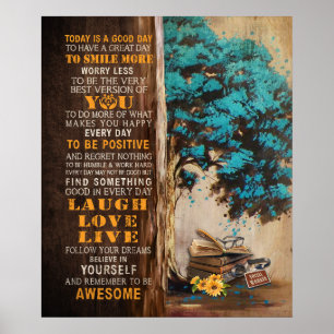 Soziale Arbeit ist heute ein guter Tag Motivierend Poster