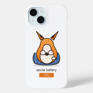 Soziale Batterie 2 Prozent Lustiger Introvertierte Case-Mate iPhone Hülle