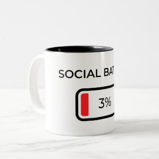 Soziale Batterie 3% - Kaffeetasse
