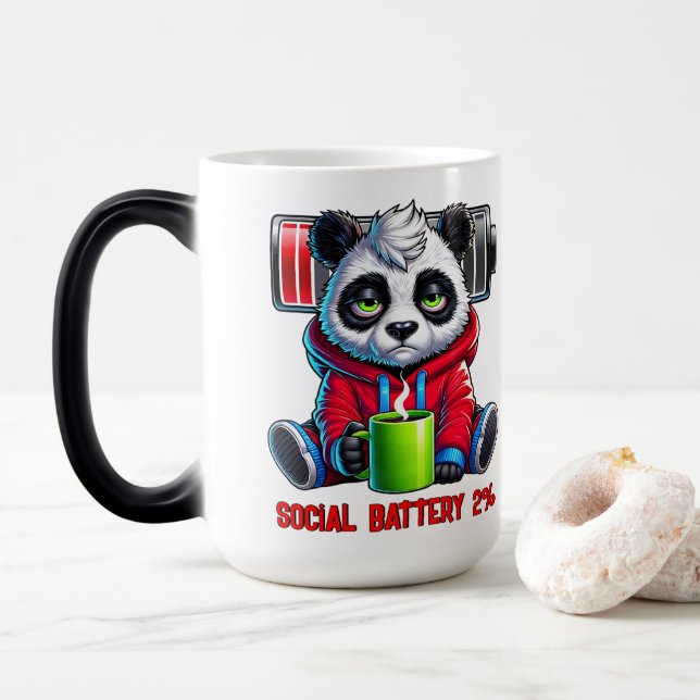Soziale Batterie Verwandlungstasse (Mit Donut)