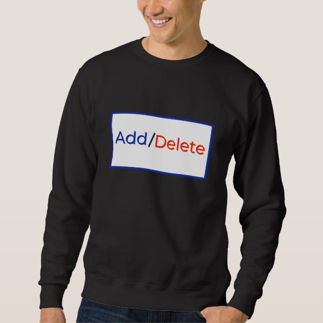 Soziale Cyber-Typografie lustig niedliches Design Sweatshirt (Vorderseite)