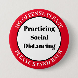 Soziale Distanz Button