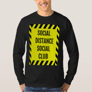 Soziale Distanz Sozialer Club Antisozialer Grippev T-Shirt