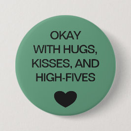 Soziale Distanzierung Farbcode grün Button