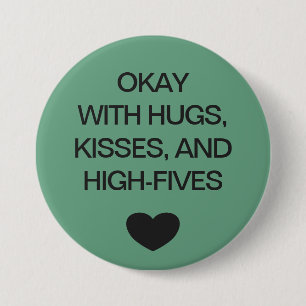 Soziale Distanzierung Farbcode grün Button