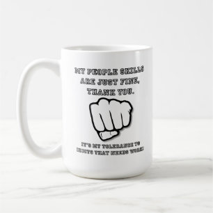 Soziale Fähigkeiten Lustiger Becher Tasse
