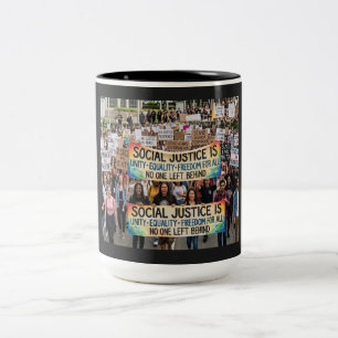 Soziale Gerechtigkeit Zweifarbige Tasse