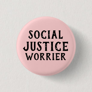 SOZIALE GERECHTIGKEITWORRIER BUTTON