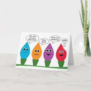 Soziale Lichter Sonnenlicht eine tote Glühbirne Feiertagskarte