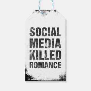 Soziale Medien haben die Romantik getötet Geschenkanhänger