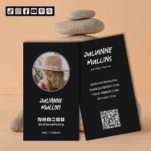 Soziale-Medien-Influencer-QR-Code Visitenkarte