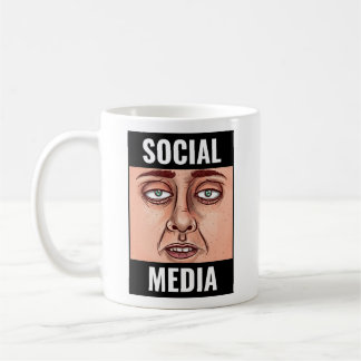 Soziale Medien Kaffeetasse