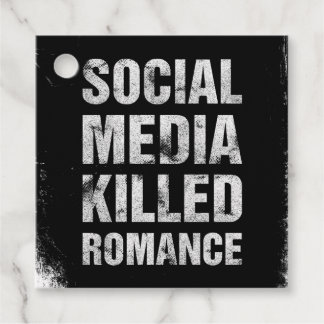 Soziale Medien töteten Romantik Geschenkanhänger