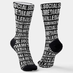 Soziale Medien töteten Romantik Socken