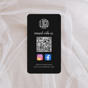 Soziale-Medien-Visitenkarte QR-Code Instagram Fa Visitenkarte