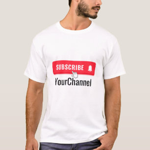 Soziale Medien wie Name des Abonnenten-Kanals T-Shirt