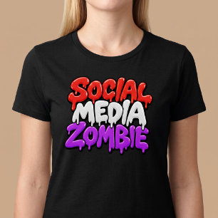 Soziale Medien Zombie T-Shirt