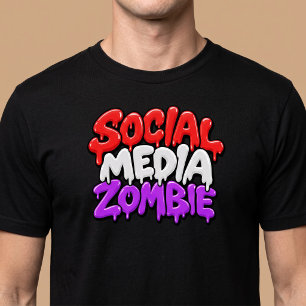 Soziale Medien Zombie T-Shirt