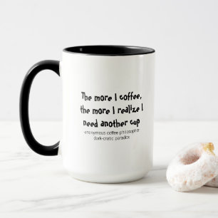 Soziale Paradoxe Kaffeephilosophie Drehung Tasse