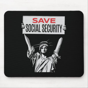 Soziale Sicherheit retten - Statue der Freiheit - Mousepad