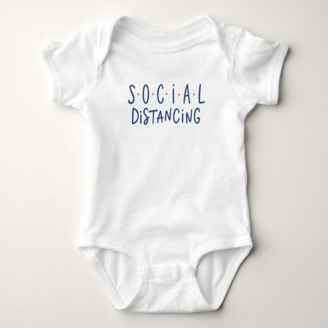  soziale Trennung Baby Strampler (Vorderseite)
