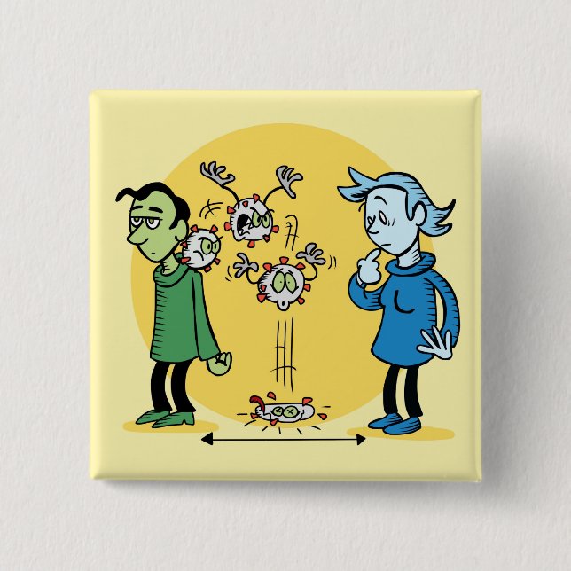 Soziale Trennung Button (Vorderseite)