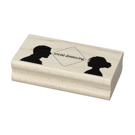 Soziale Trennung Gummistempel