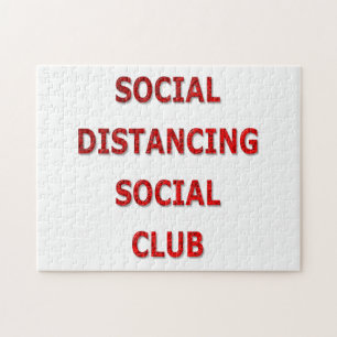 Sozialer-Abstand-Sozialclub Puzzle