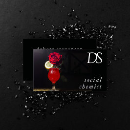 Sozialer Chemist | Moderner Barkeeper für Veransta Visitenkarte