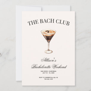 Sozialer Club Espresso Cocktail Bach Reiseverlauf  Einladung