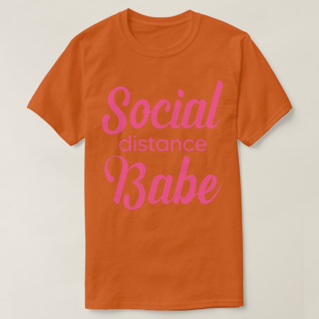 Sozialer Distanzbabe T-Shirt (Design vorne)