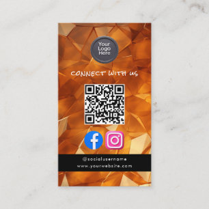 Sozialer Medien-QR-Code Modern Pro Minimalistisch Visitenkarte