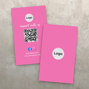 Sozialer Medien-QR-Code Modern Pro Minimalistisch Visitenkarte