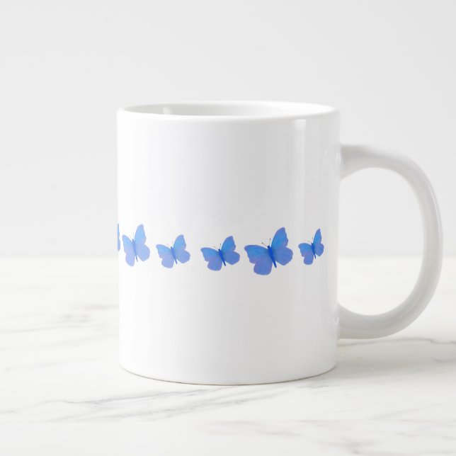 Sozialer Schmetterling! Jumbo-Tasse (Rechts)