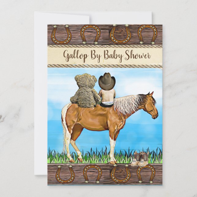 Soziales Fernfahrwerk mit oder per Post in Babydus Einladung (Vorderseite)