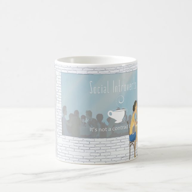 Soziales Introverts Tasse (Mittel)