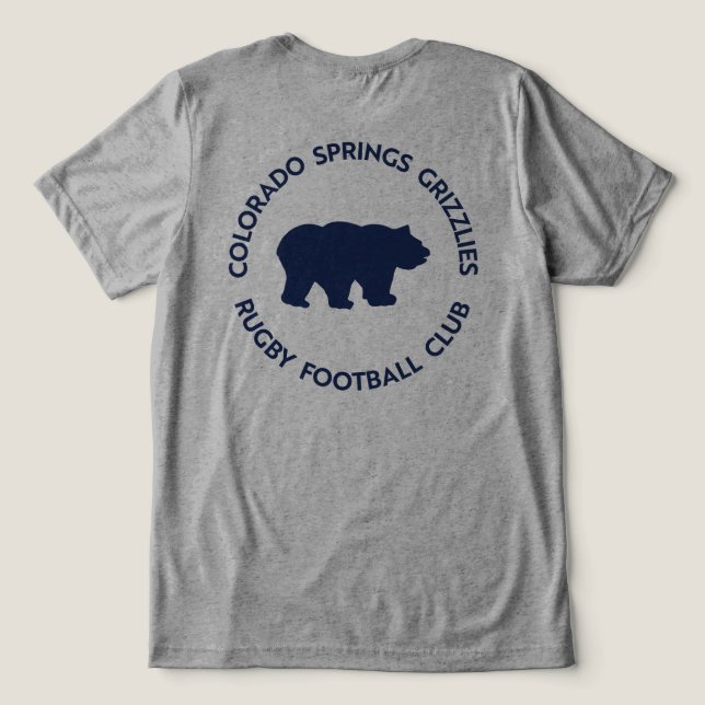 Soziales T-Shirt Tri-Blend Shirt (Design Rückseite)