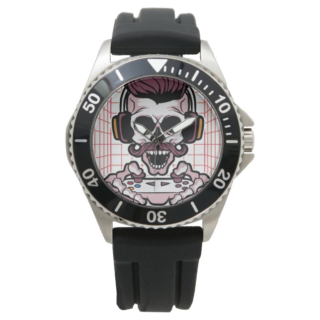 Soziales und professionelles Spieldesign Armbanduhr (Vorderseite)