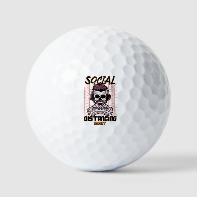 Soziales und professionelles Spieldesign Golfball (Vorderseite)