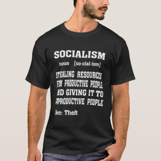 Sozialismus Definition Funny Patriot Politik Appar T-Shirt