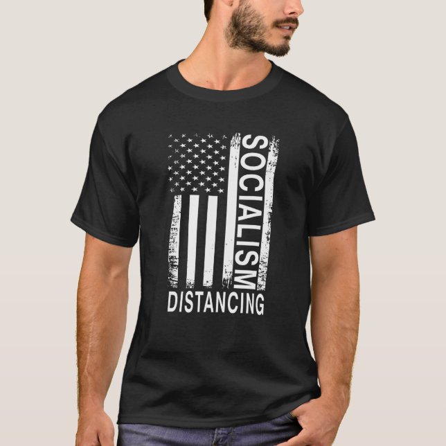 Sozialismus distanziert sozialistisch-sozialistisc T-Shirt (Vorderseite)