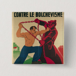 Sozialismus gegen Bolshevism für ein freies Button