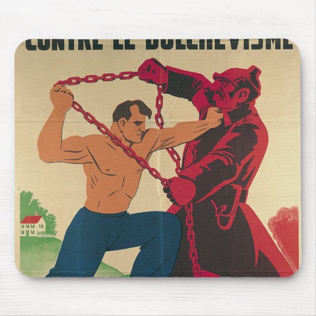 Sozialismus gegen Bolshevism für ein freies Mousepad (Vorne)