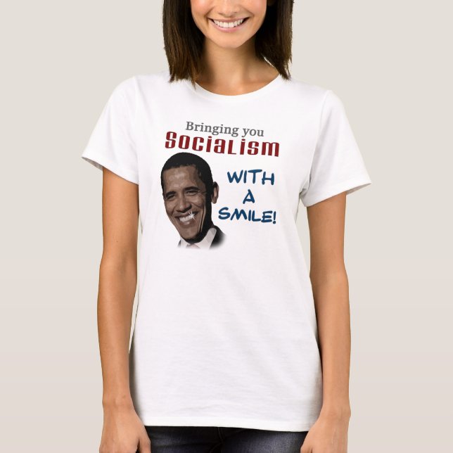 Sozialismus mit einem Lächeln T-Shirt (Vorderseite)
