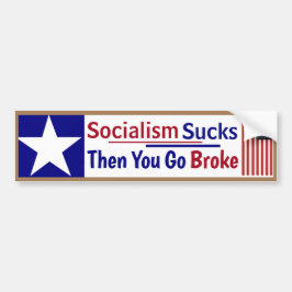 Sozialismus Sind zum Kotzen, dann wird man durchbr Autoaufkleber