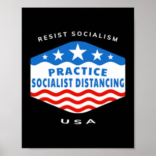 Sozialismus - sozialistische Distanzierung praktiz Poster