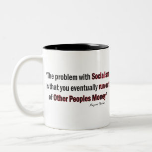 SOZIALISMUS ZWEIFARBIGE TASSE