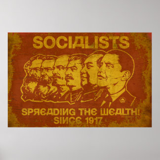 Sozialisten: Das Wohlstandspaket verbreiten Poster